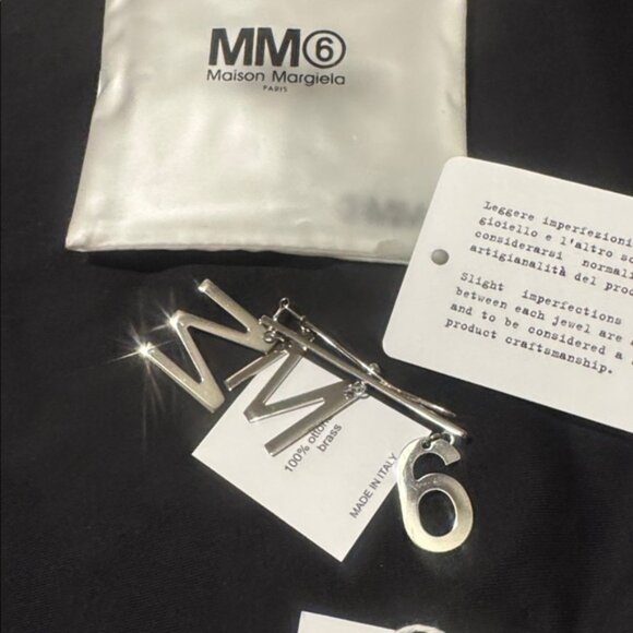 Maison Martin Margiela Silver Number barrette main image 4